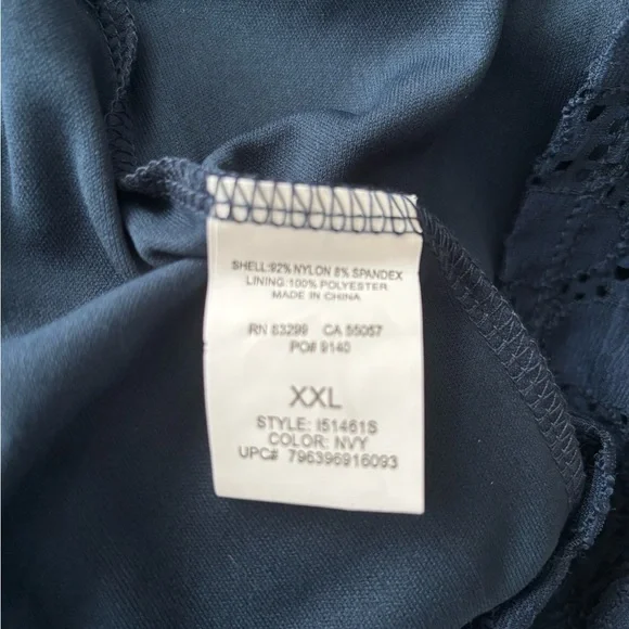 NWT Isaac Mizrahi SUPER soft navy any-occasion dress; size XXL. - Picture 8 of 8